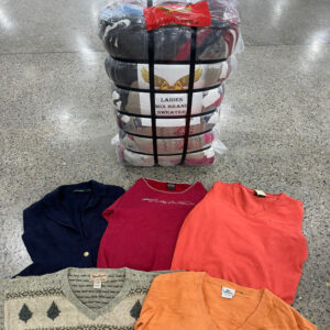 Ball Sweater Mix Crewneck Wanita